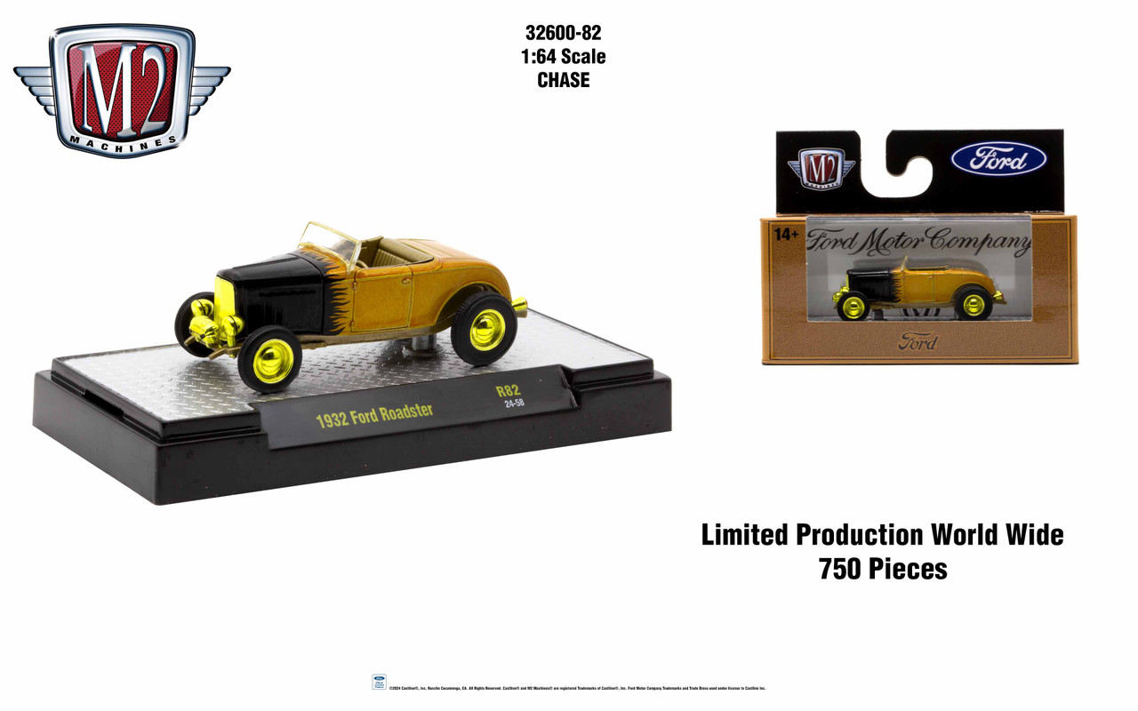 M2 Machines 1:64 Detroit Muscle Release 82 1932 Ford